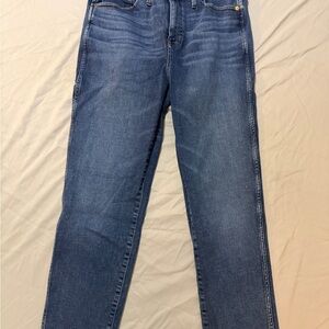 Madewell Indigo Denim Stovepipe Jeans